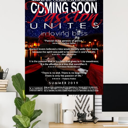 Demnächst erscheint ein Verlobung-Display-Poster Poster (Heimbüro)