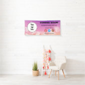 Demnächst Minimal für Social Media & Business-Logo Banner (Insitu)