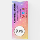 Demnächst Minimal für Social Media & Business-Logo Banner (Vertikal)