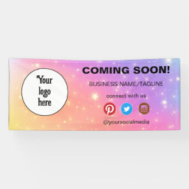 Demnächst Minimal für Social Media & Business-Logo Banner