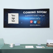 Demnächst Minimal für Social Media & Business-Logo Banner (Messe)