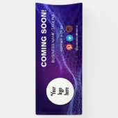 Demnächst Minimal für Social Media & Business-Logo Banner (Vertikal)