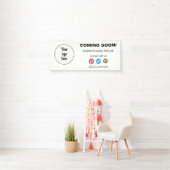 Demnächst Minimal für Social Media & Business-Logo Banner (Insitu)