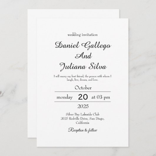 Demo 11 - Einladung (Vorne/Hinten)