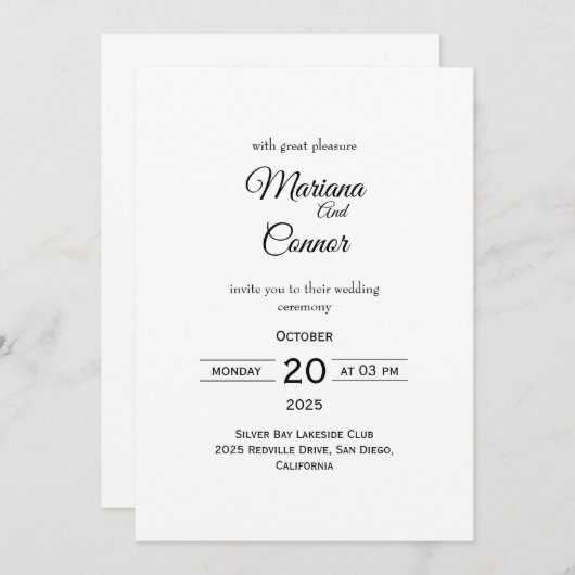 Demo 4 - Einladung (Vorne/Hinten)