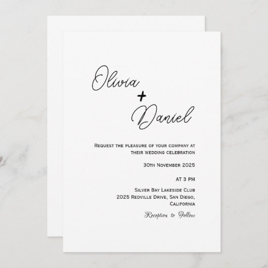 Demo 8 - Einladung (Vorne/Hinten)