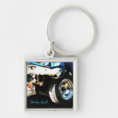 Demo-Derby-Auto Schlüsselanhänger (Vorne)