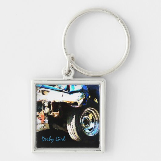 Demo-Derby-Auto Schlüsselanhänger (Vorne)