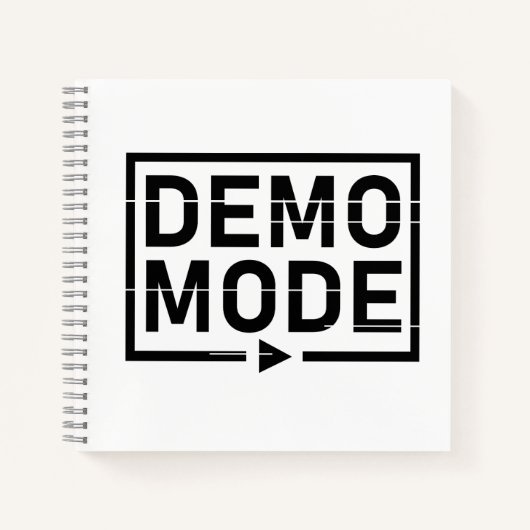 Demo-Modus Audio V1 Notizblock (Vorderseite)