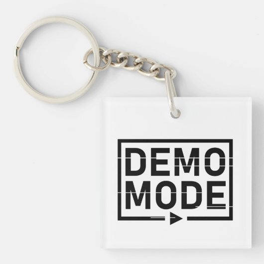 Demo-Modus Audio V1 Schlüsselanhänger (Vorderseite)