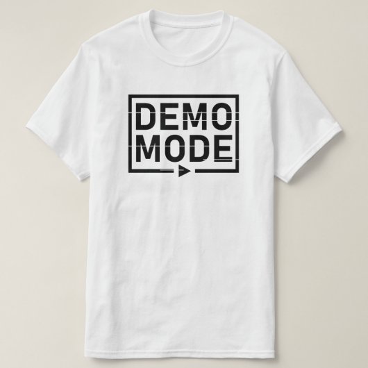 Demo-Modus Audio V1 T-Shirt (Design vorne)