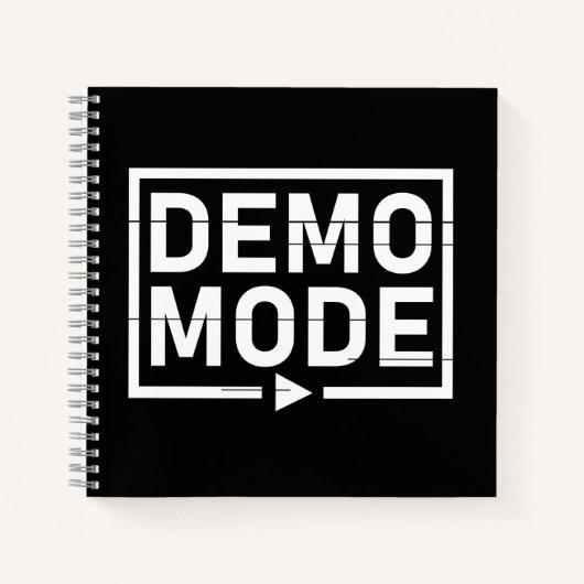 Demo-Modus Audio V2 Notizblock (Vorderseite)