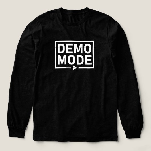 Demo-Modus Audio V2 Tri-Blend Shirt (Design Vorderseite)