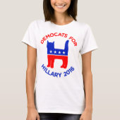 "Democats für Hillary 2016" der T - Shirt Frauen (Vorderseite)