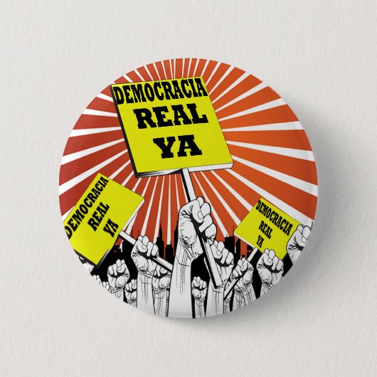 Democracia wirkliches Ya Knopf-Abzeichen Button (Vorderseite)