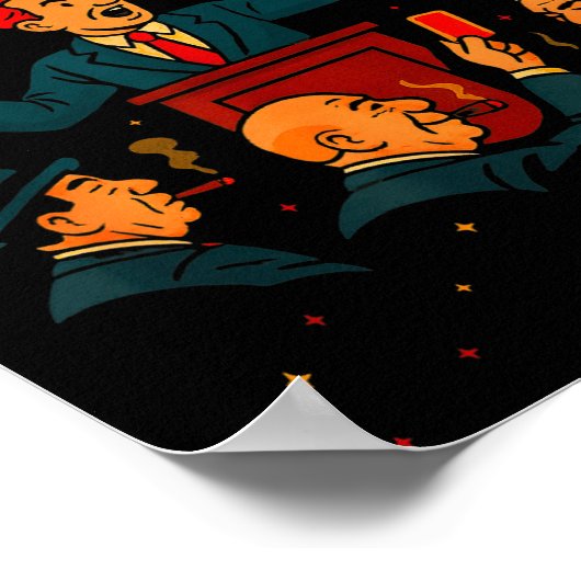 Democracy Auction Gone Funny Litical Satire Gift  Poster (Ecke)