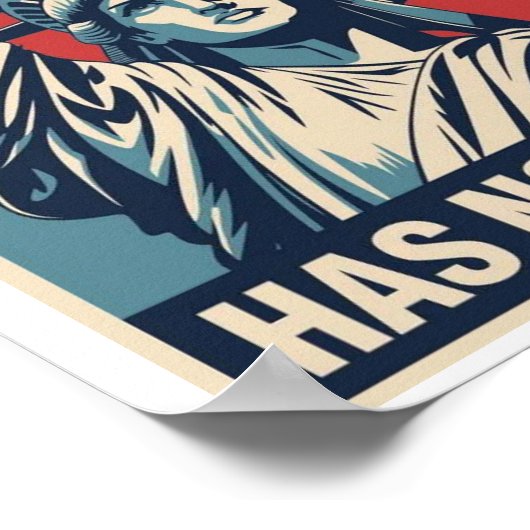 Democracy Has No Kings Protest Sign: Statue of Lib Poster (Ecke)