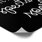 Democracy Isn’t A Spectator Srt Funny Quote  Poster (Ecke)