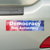 Democracy Not Autocracy Autoaufkleber (Auf Auto)