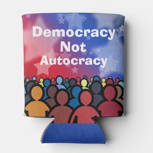 Democracy Not Autocracy Dosenkühler (Rückseite)