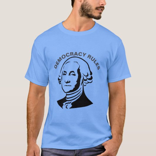 Democracy Rules, edit text to personalize T-Shirt (Vorderseite)