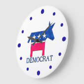 DEMOCRAT DONKEY Clock Große Wanduhr (Winkel)