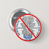 Democratic Far Left USA Button (Vorne & Hinten)