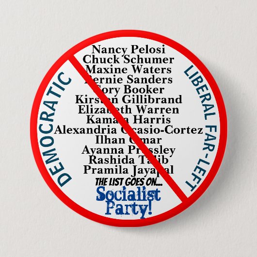 Democratic Far Left USA Button (Vorderseite)