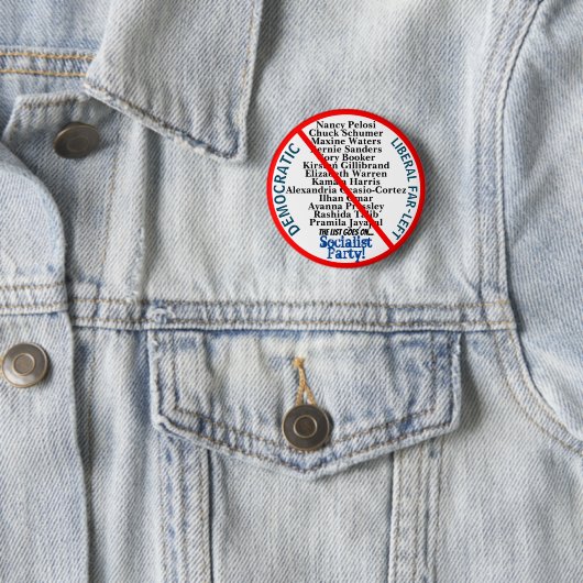 Democratic Far Left USA Button (Beispiel)