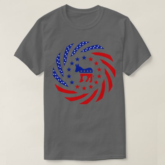 Democratic Murican Patriot Flag Series T-Shirt (Design vorne)