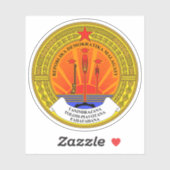 Democratic Republic of Madagascar emblem (1975-92) Aufkleber (Blatt)