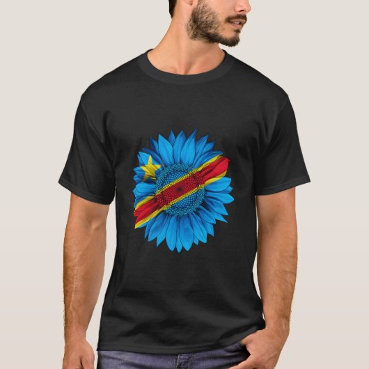 Democratic Republic Of The Congo Flag Congolese T-Shirt (Vorderseite)