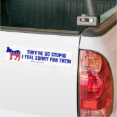 Democrats Are So Stupid I Feel Sorry For Them Autoaufkleber (Auf Lkw)