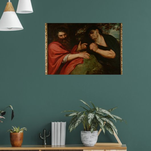 Demócrito y Heráclito Poster (Wohnzimmer 1)
