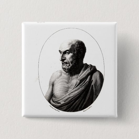 Democritus Button (Vorderseite)
