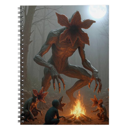 Demogorgon Creatures Around a Campfire Notizblock (Vorderseite)