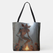 Demogorgon Creatures Around a Campfire Tasche (Rückseite)