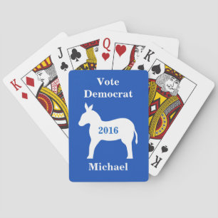 Demokrat 2016 Personalisierter Poker Spielkarten