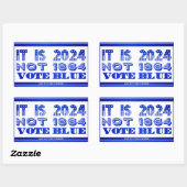 Demokrat 2024 rechteckiger aufkleber (Blatt)