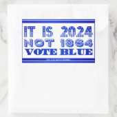 Demokrat 2024 rechteckiger aufkleber (Tasche)