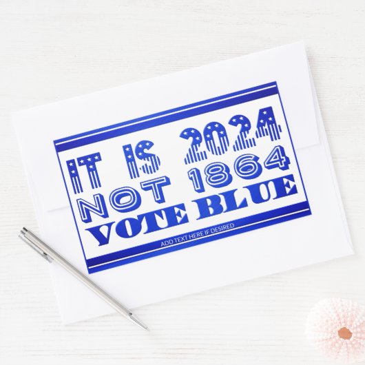 Demokrat 2024 rechteckiger aufkleber (Umschlag)