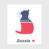 Demokrat Aufkleber (Blatt)