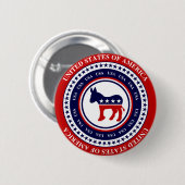 Demokrat Button (Vorne & Hinten)