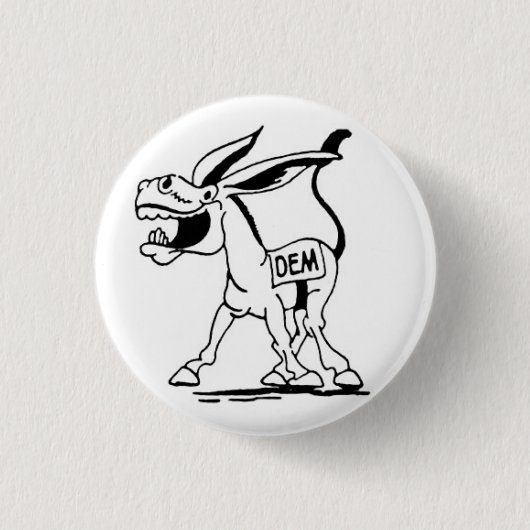 Demokrat Button (Vorderseite)