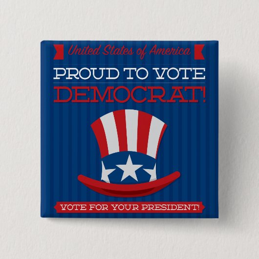 Demokrat Button (Vorderseite)