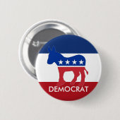 Demokrat Button (Vorne & Hinten)