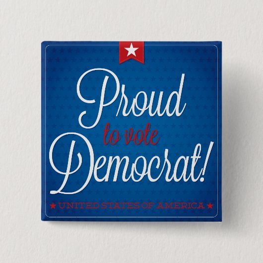 Demokrat Button (Vorderseite)