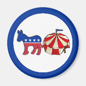 Demokrat Circus Donkey Magnet (Vorne)