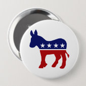 Demokrat Donkey 1 Button (Vorne & Hinten)