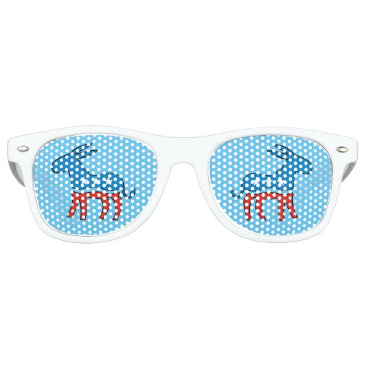 Demokrat Donkey Blue Sonnenbrille (Vorderseite)